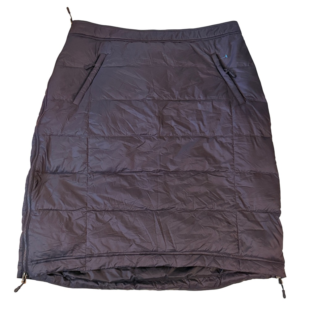 Aventure Puffer Skirt‎ Womens XL Purple Excellent Down Filled Quilted Side Zip